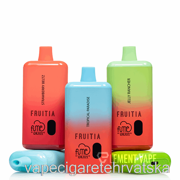 Vape Hrvatska Fruitia X Fume 8000 Disposable Blue Slushy